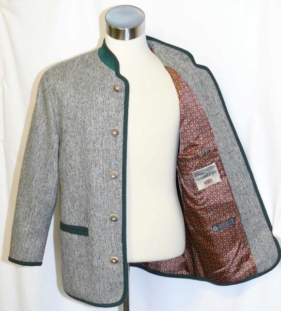 GRAY WOOL German Winter SWEATER Jacket Coat/46/40 42 M  