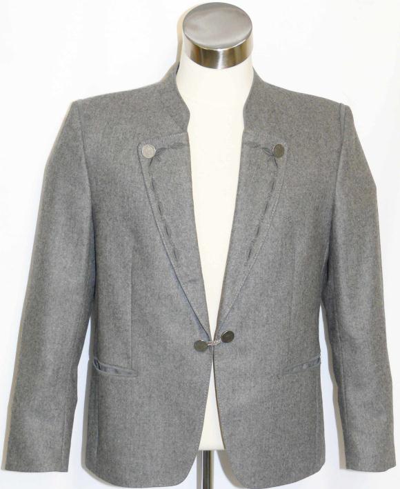 TRACHTEN GRAY Men WOOL German Sport Suit JACKET 44 L  