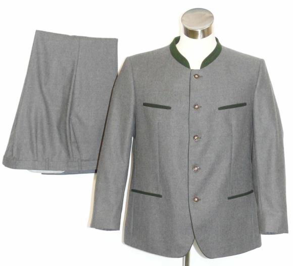 STEINBOCK GRAY German WOOL Military SUIT JACKET PANT XL  