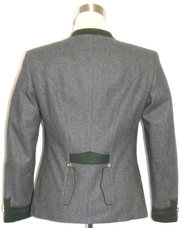 MEN GRAY Loden WOOL Austria Hunting JACKET Coat 48 40 M  