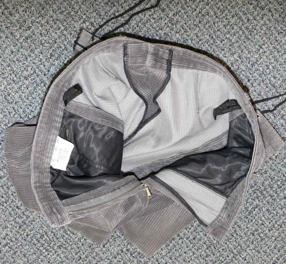 GRAY COTTON German Hiking Golf Lederhosen Pants 10 M  