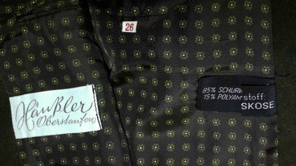 LODEN WOOL German GREEN Hunting Dinner JACKET Coat 44 L  